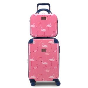 CHP-903 FLAMINGO 2-Piece Luggage & Beauty Case