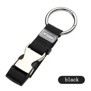 Portable Suitcase Belts with Buckle Black